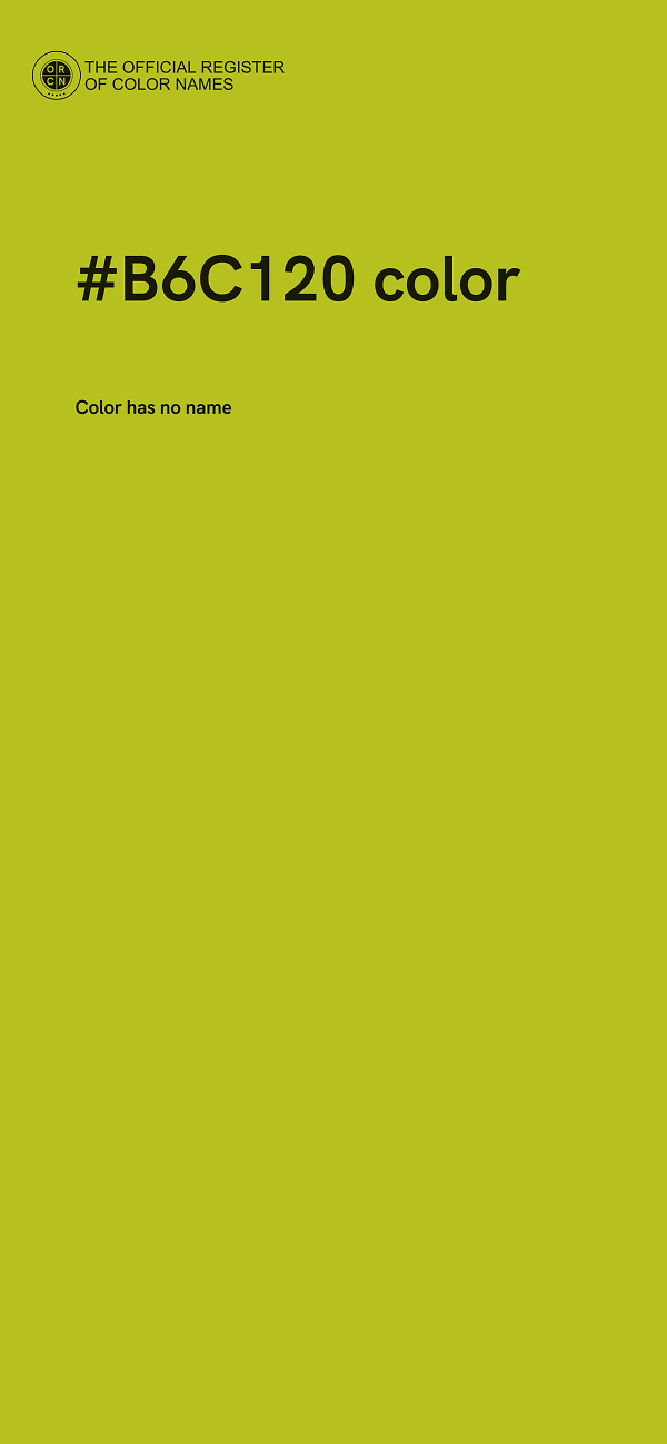 #B6C120 color image