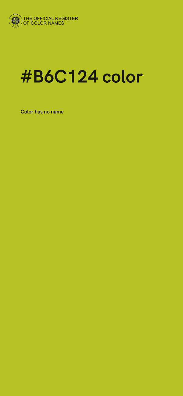#B6C124 color image