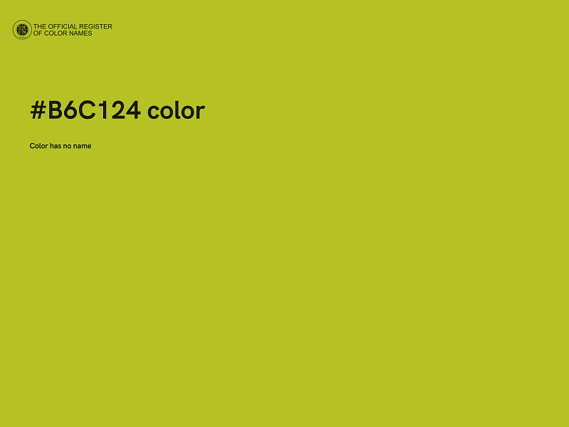 #B6C124 color image