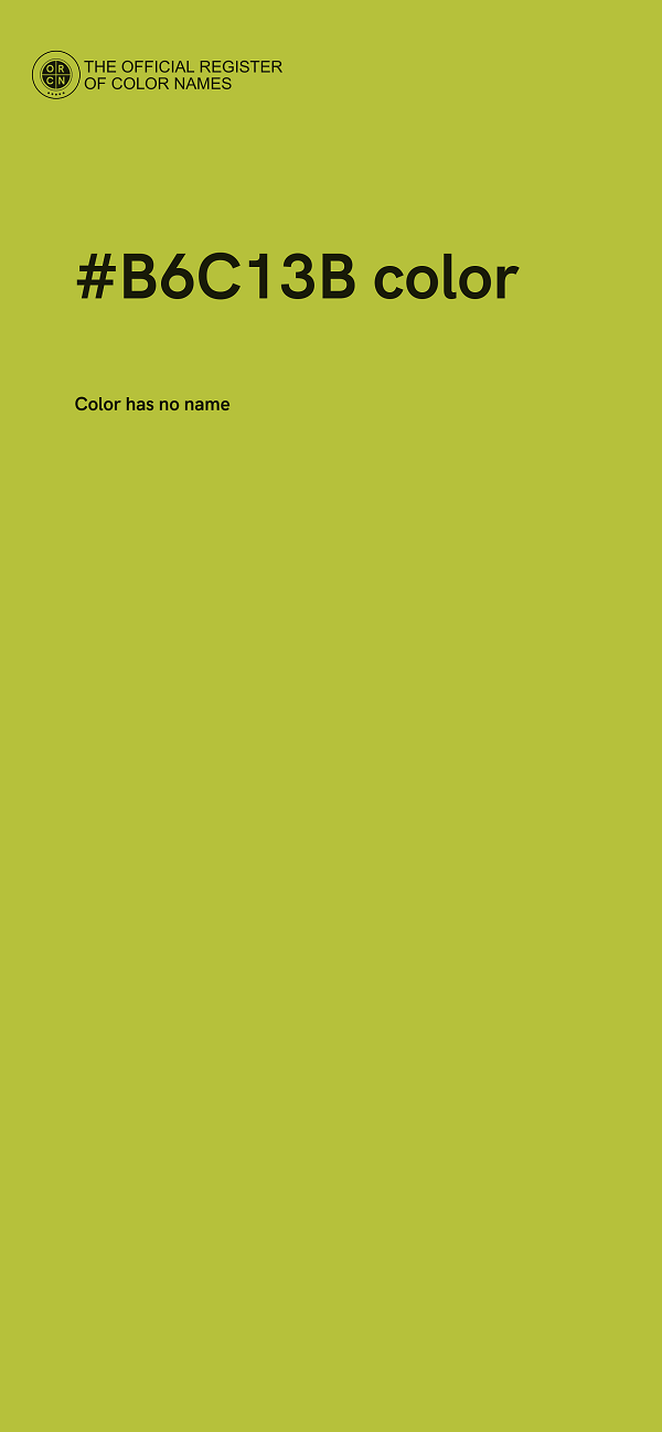 #B6C13B color image