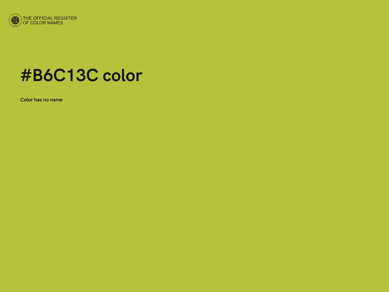 #B6C13C color image