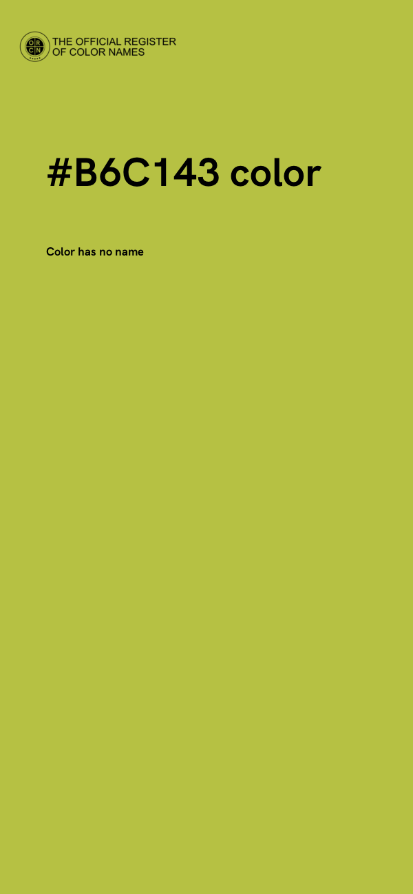 #B6C143 color image