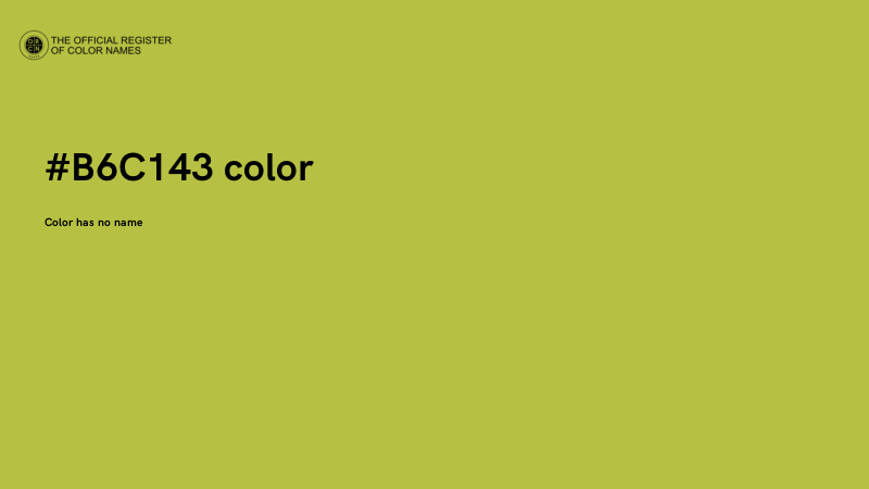 #B6C143 color image