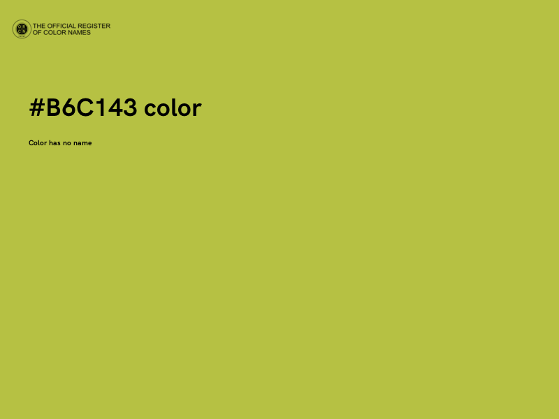 #B6C143 color image