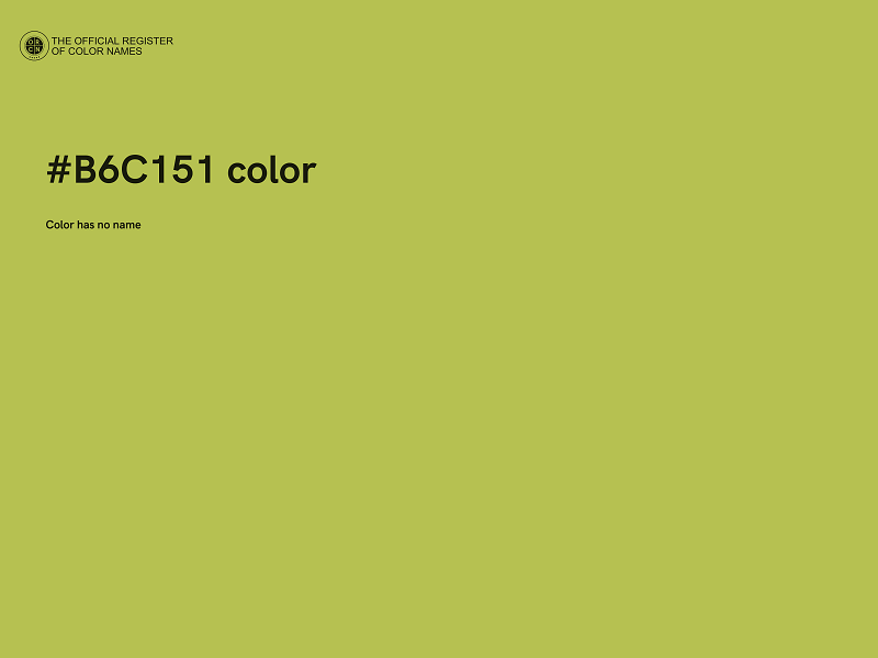 #B6C151 color image