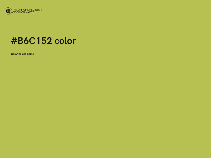 #B6C152 color image