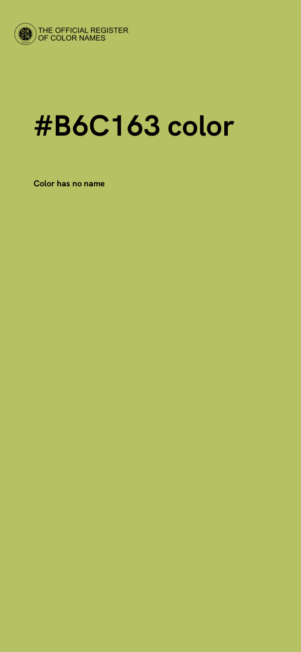 #B6C163 color image