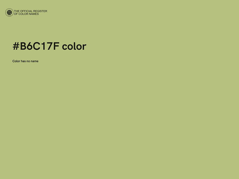 #B6C17F color image