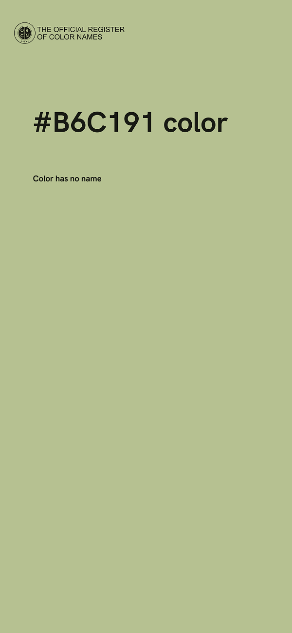 #B6C191 color image
