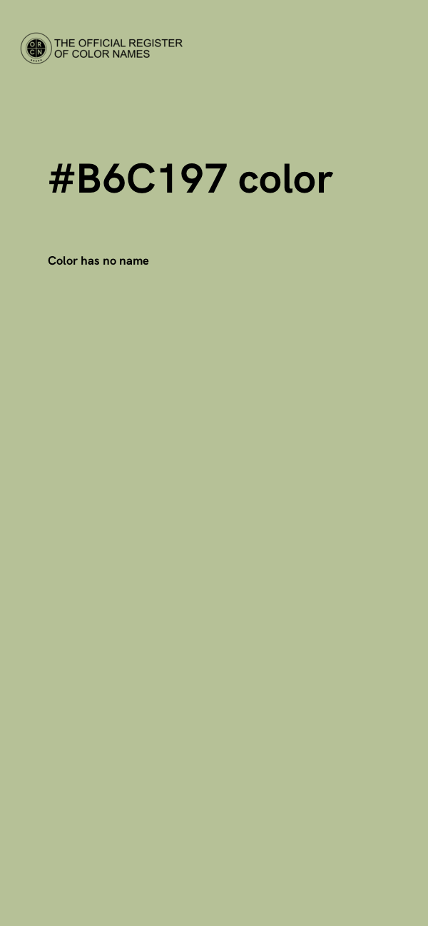 #B6C197 color image