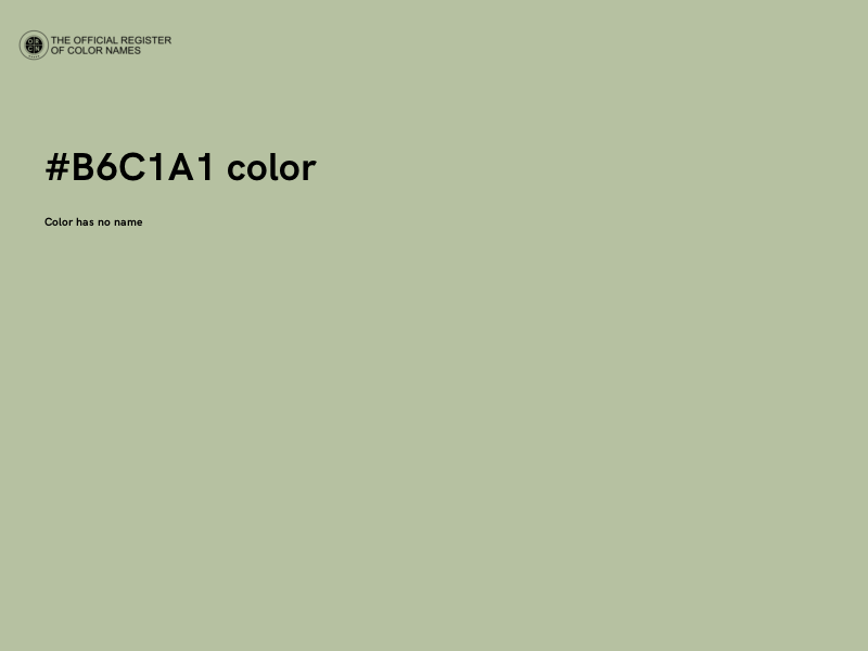 #B6C1A1 color image