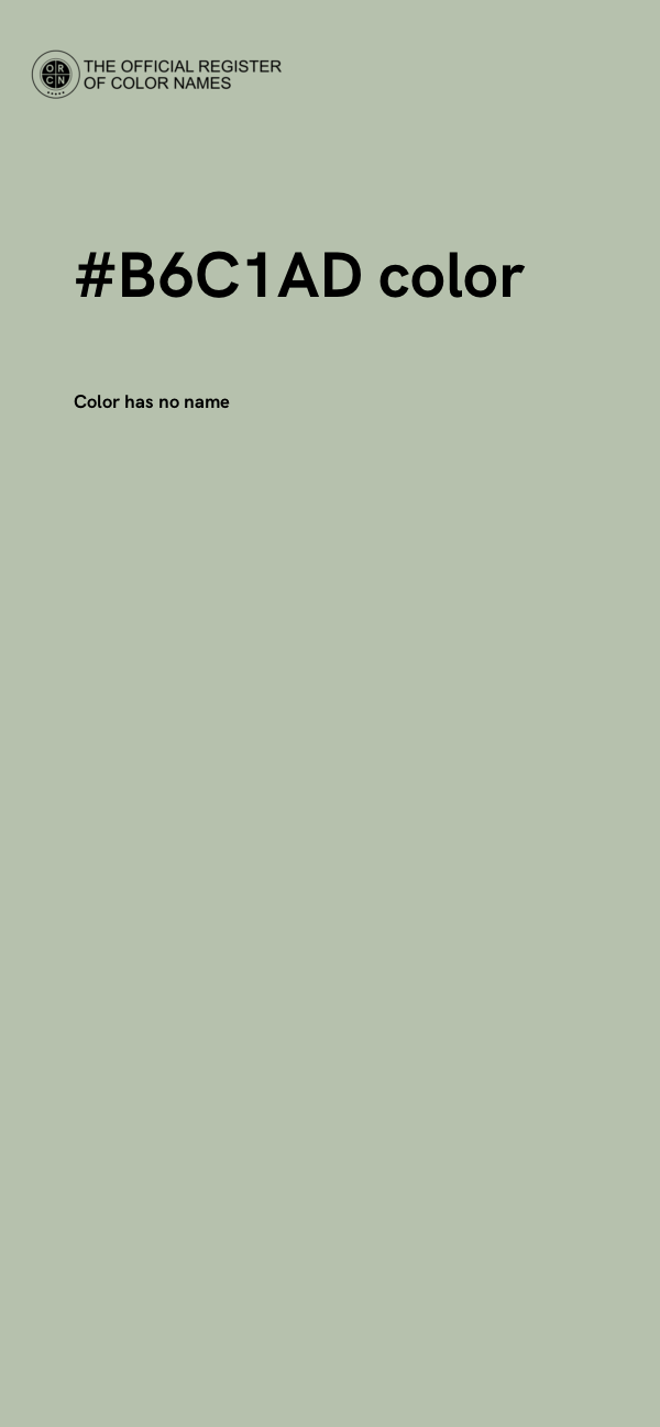 #B6C1AD color image