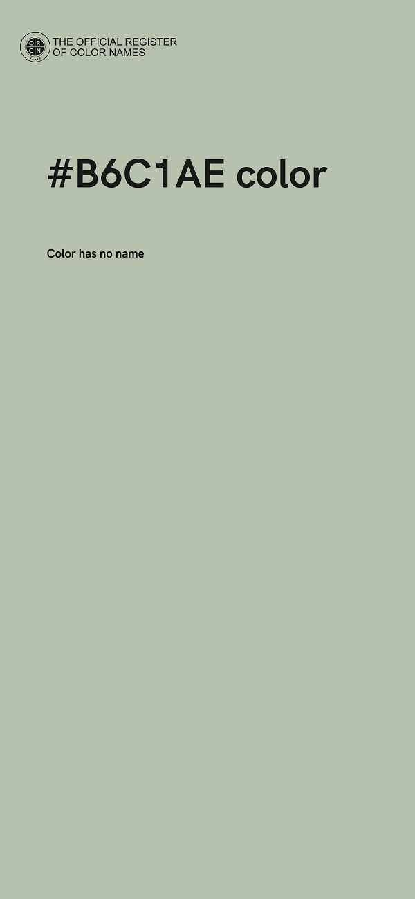 #B6C1AE color image