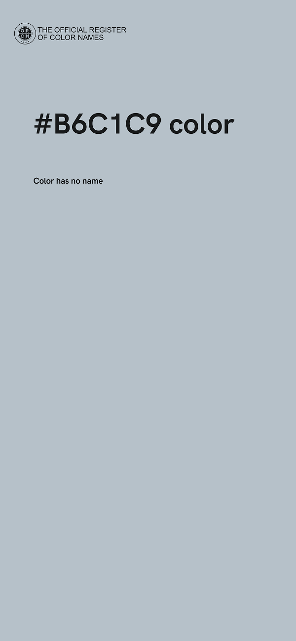 #B6C1C9 color image