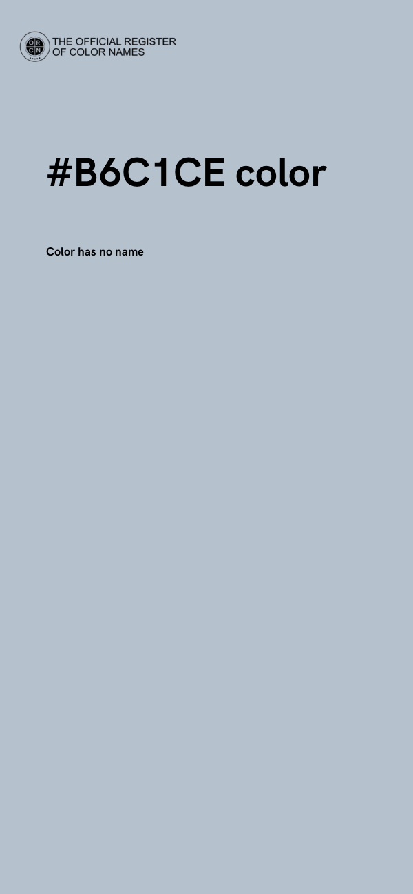 #B6C1CE color image