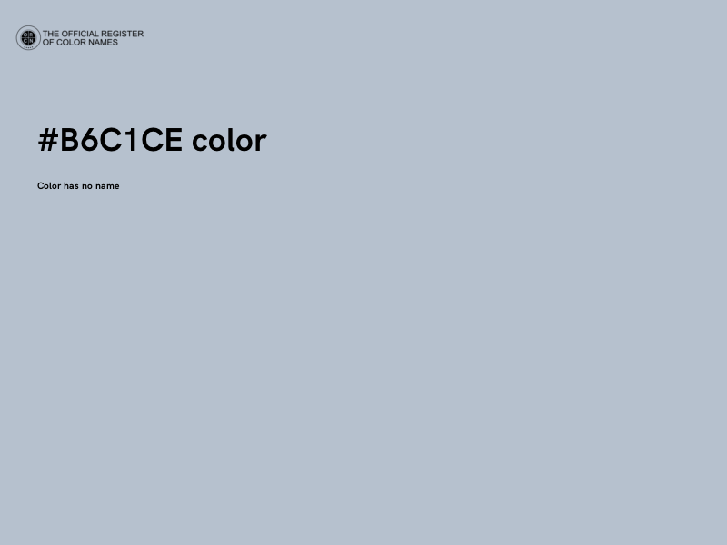 #B6C1CE color image