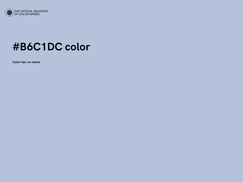 #B6C1DC color image