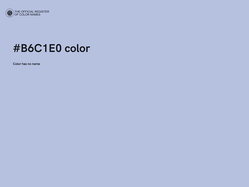 #B6C1E0 color image