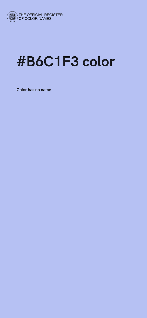 #B6C1F3 color image