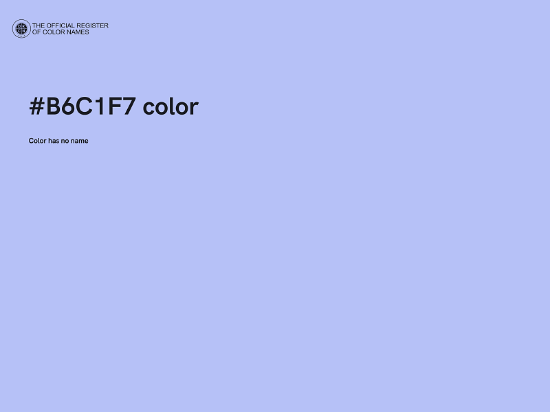 #B6C1F7 color image