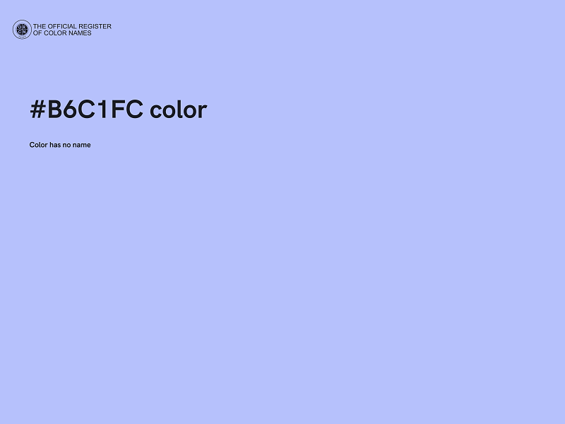 #B6C1FC color image