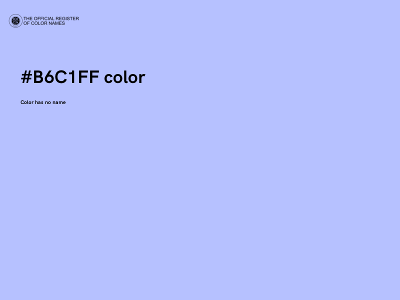 #B6C1FF color image