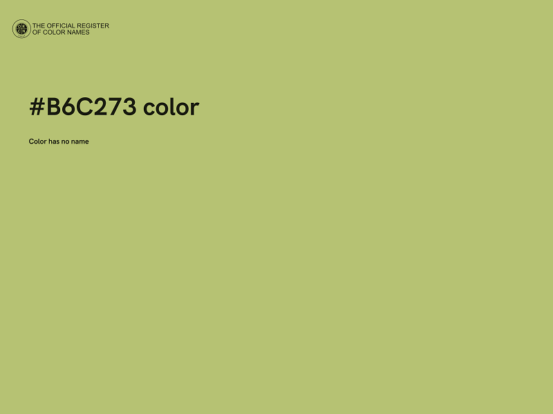 #B6C273 color image