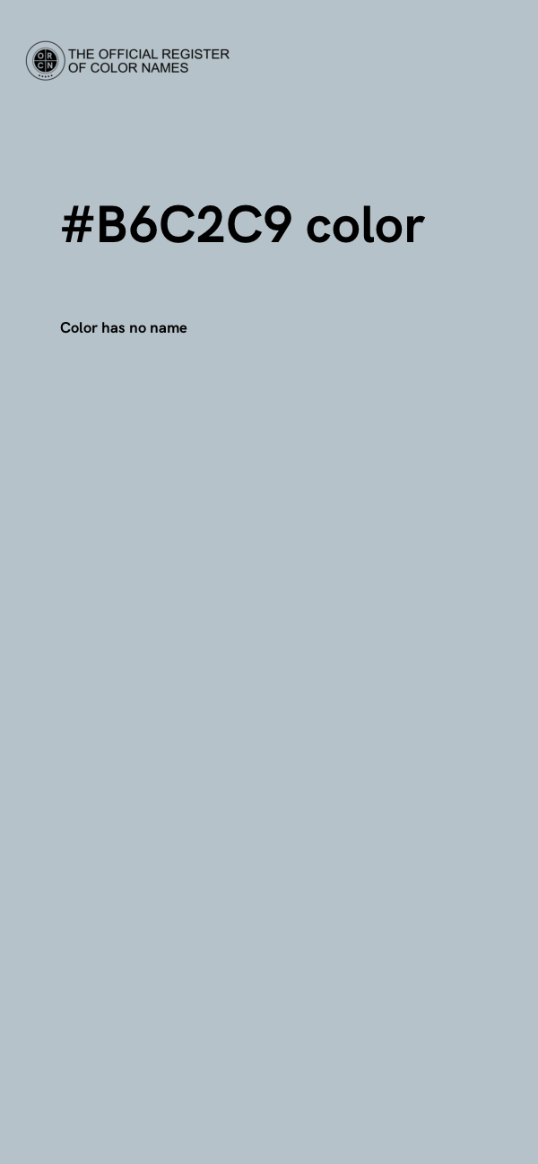 #B6C2C9 color image