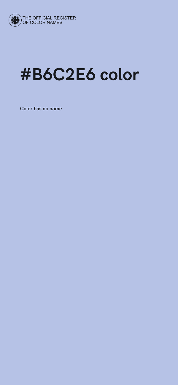 #B6C2E6 color image