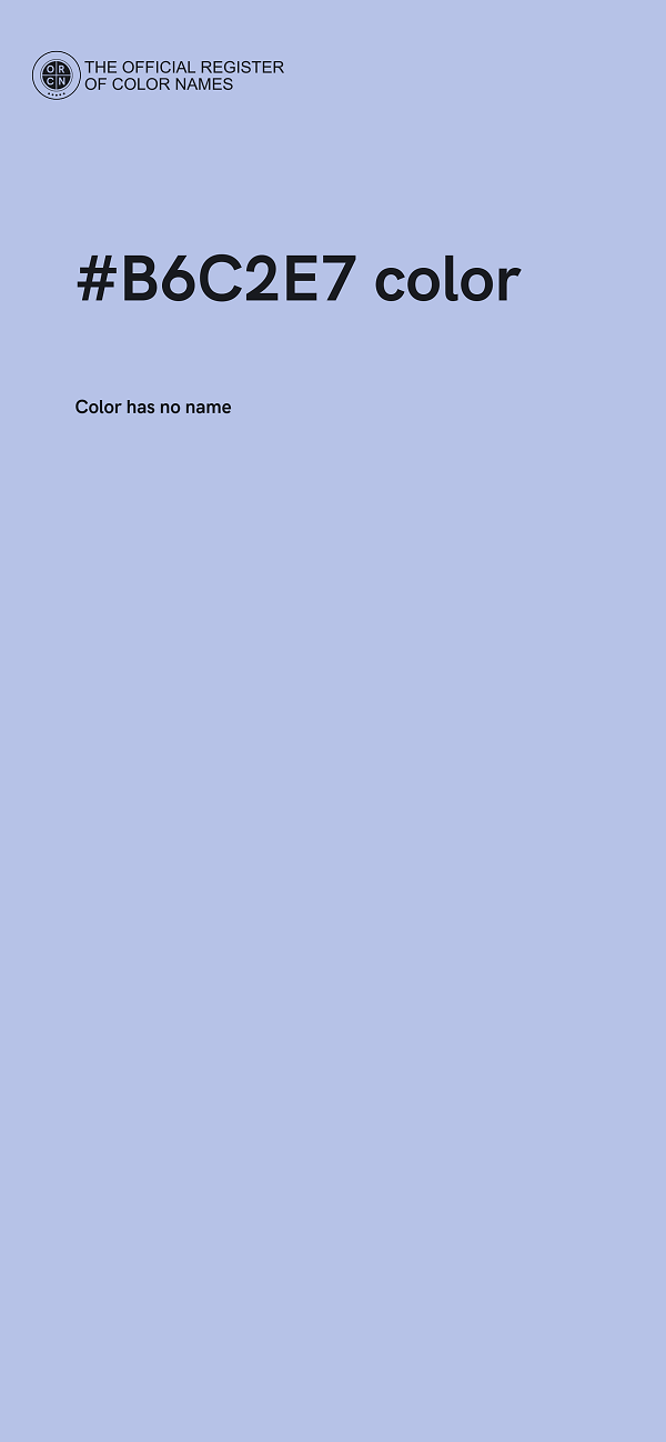 #B6C2E7 color image