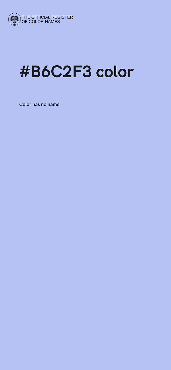#B6C2F3 color image