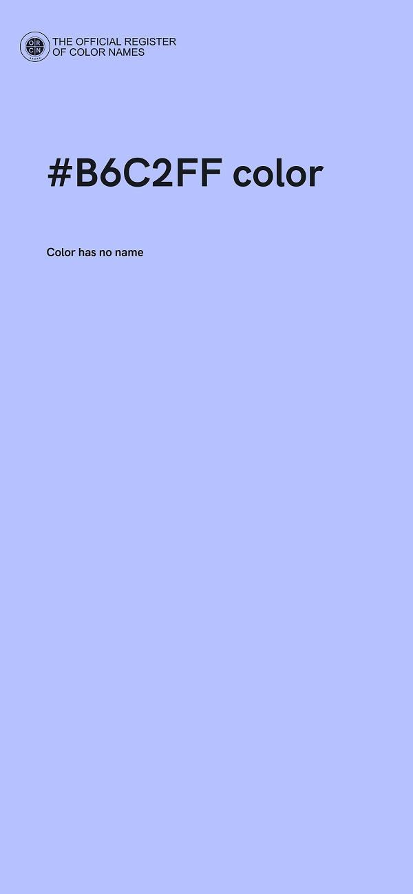 #B6C2FF color image