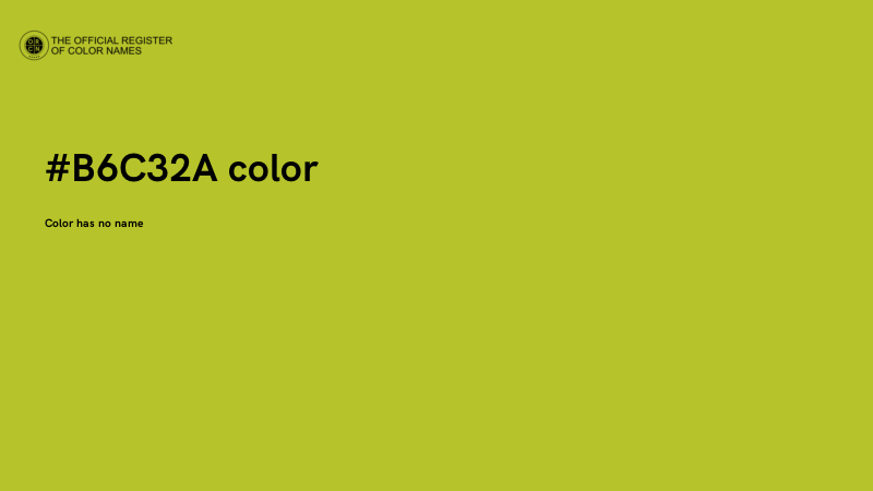 #B6C32A color image