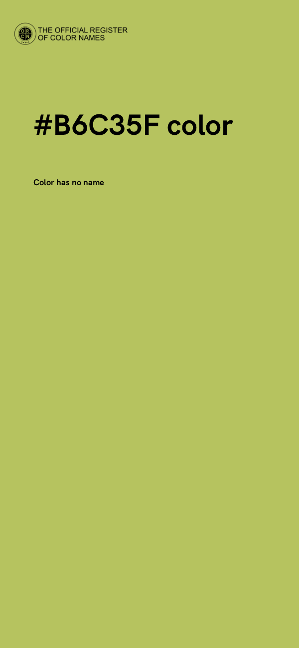 #B6C35F color image