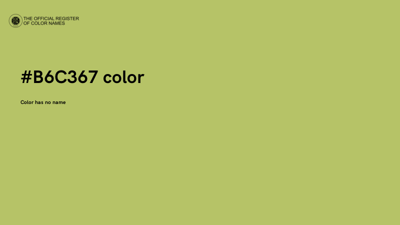 #B6C367 color image