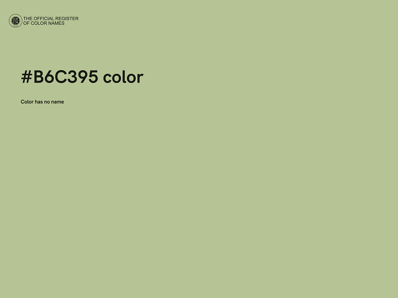 #B6C395 color image