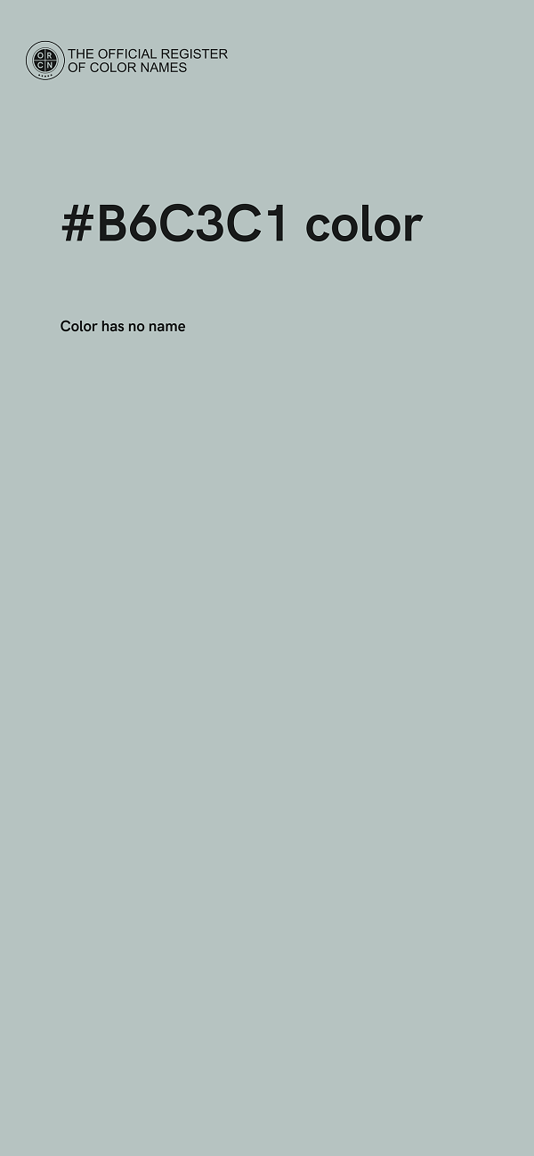 #B6C3C1 color image