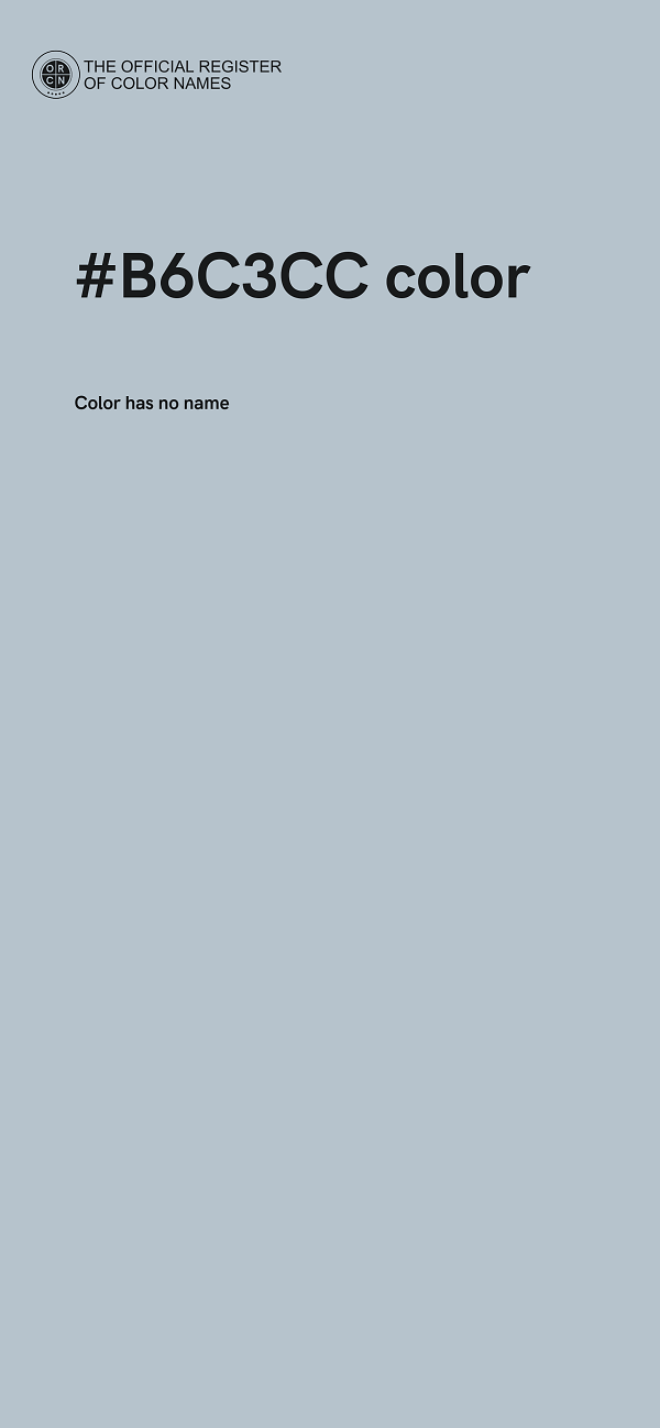 #B6C3CC color image