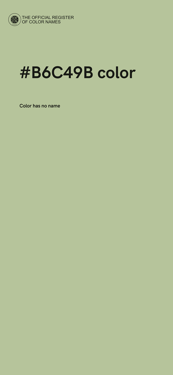 #B6C49B color image