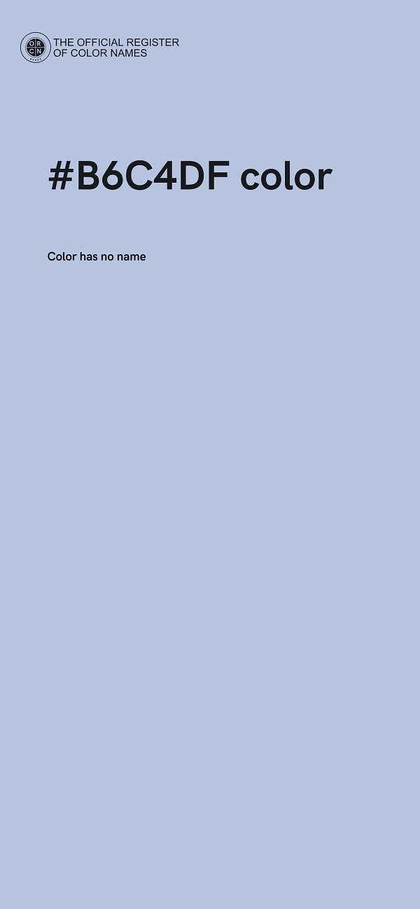 #B6C4DF color image