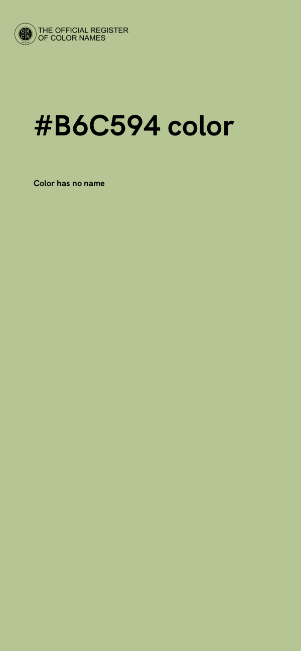 #B6C594 color image