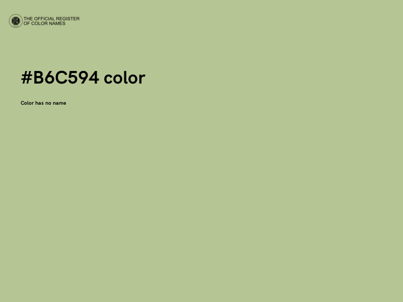 #B6C594 color image
