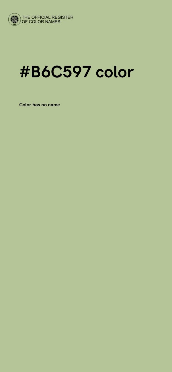 #B6C597 color image