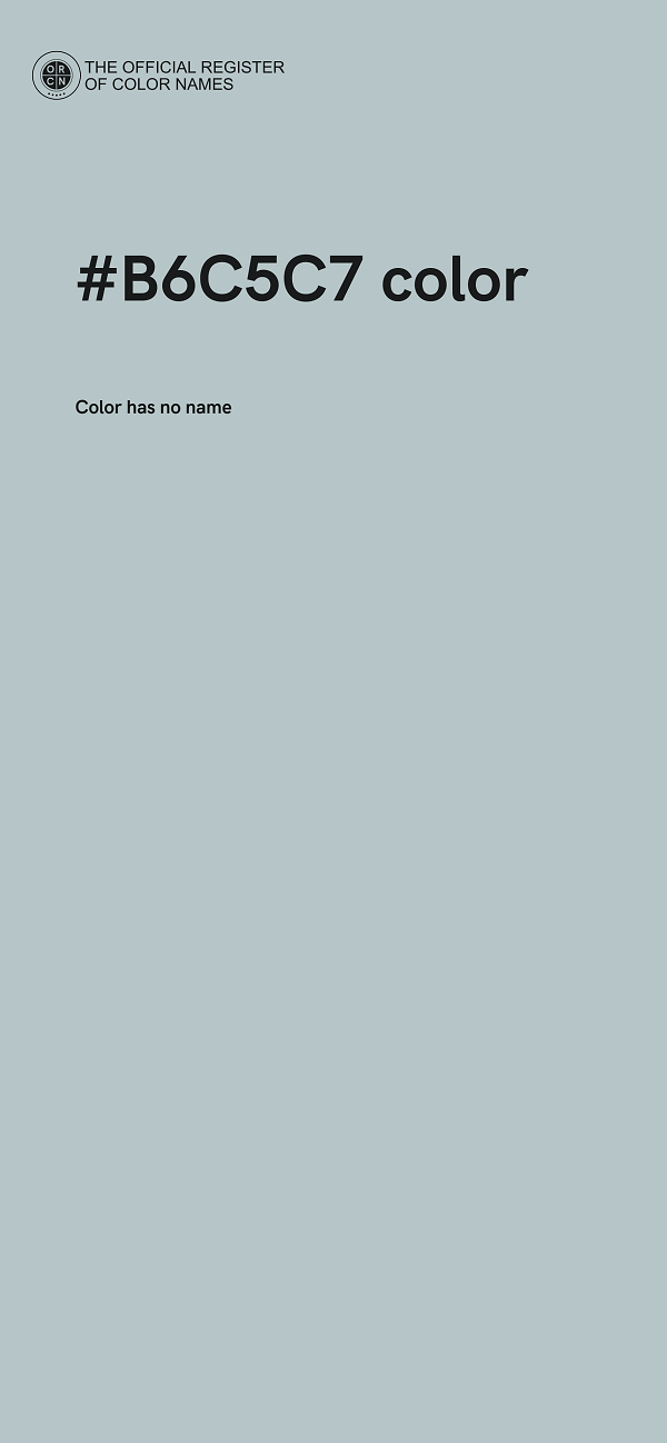 #B6C5C7 color image