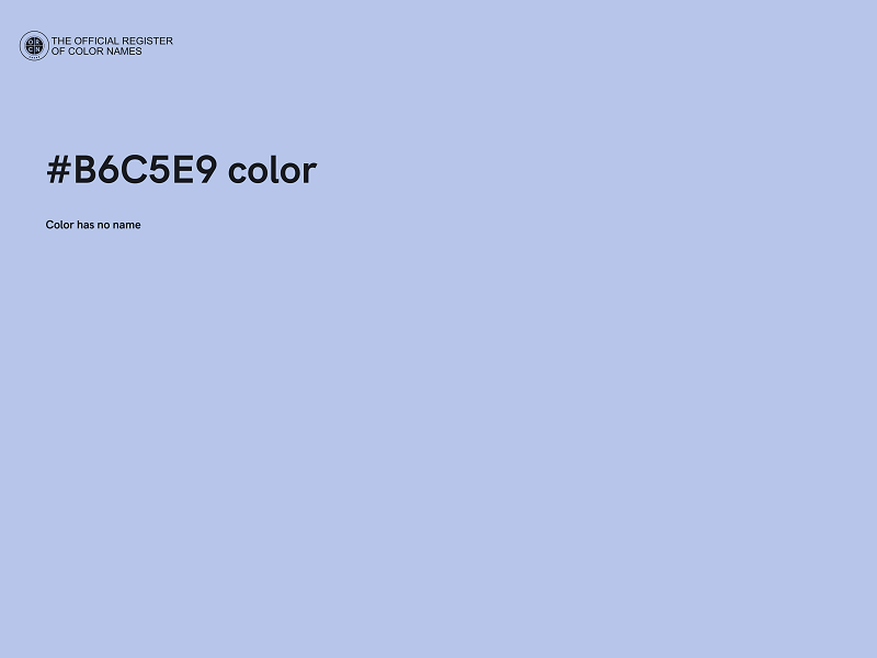 #B6C5E9 color image