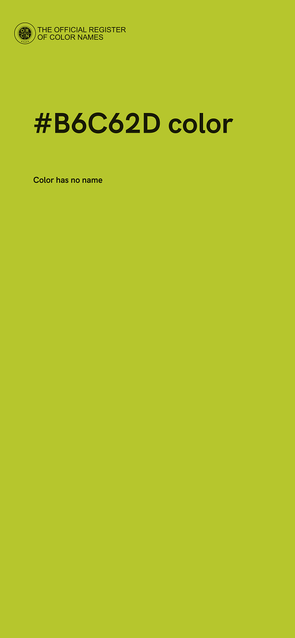 #B6C62D color image