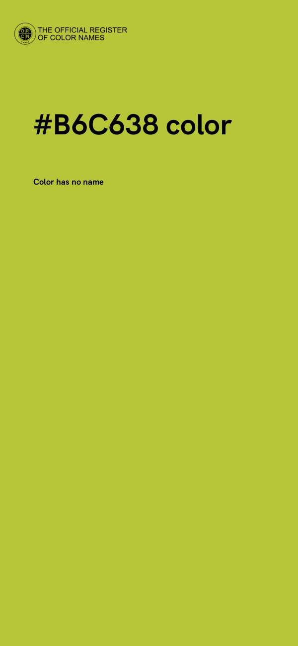 #B6C638 color image