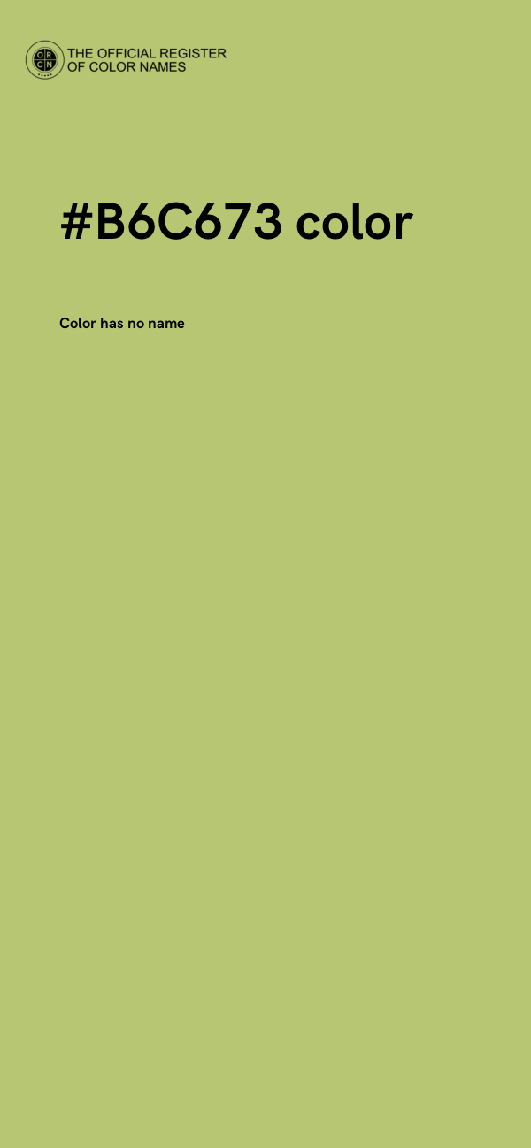 #B6C673 color image