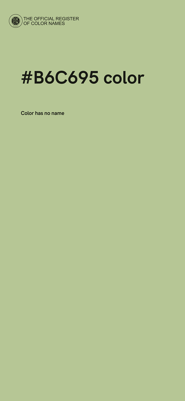 #B6C695 color image