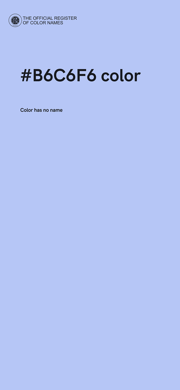 #B6C6F6 color image